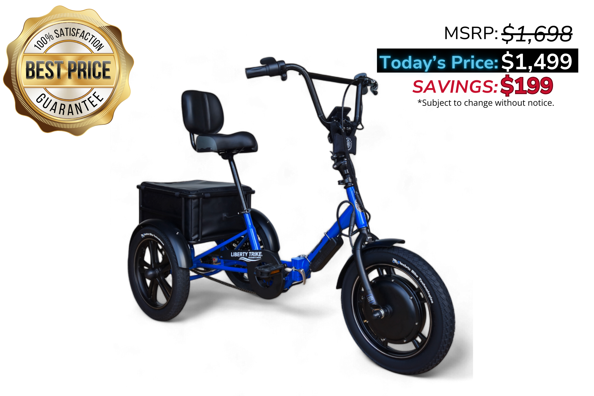 Liberty Trike Electric Folding Mobility Tricycle ElectricTrike