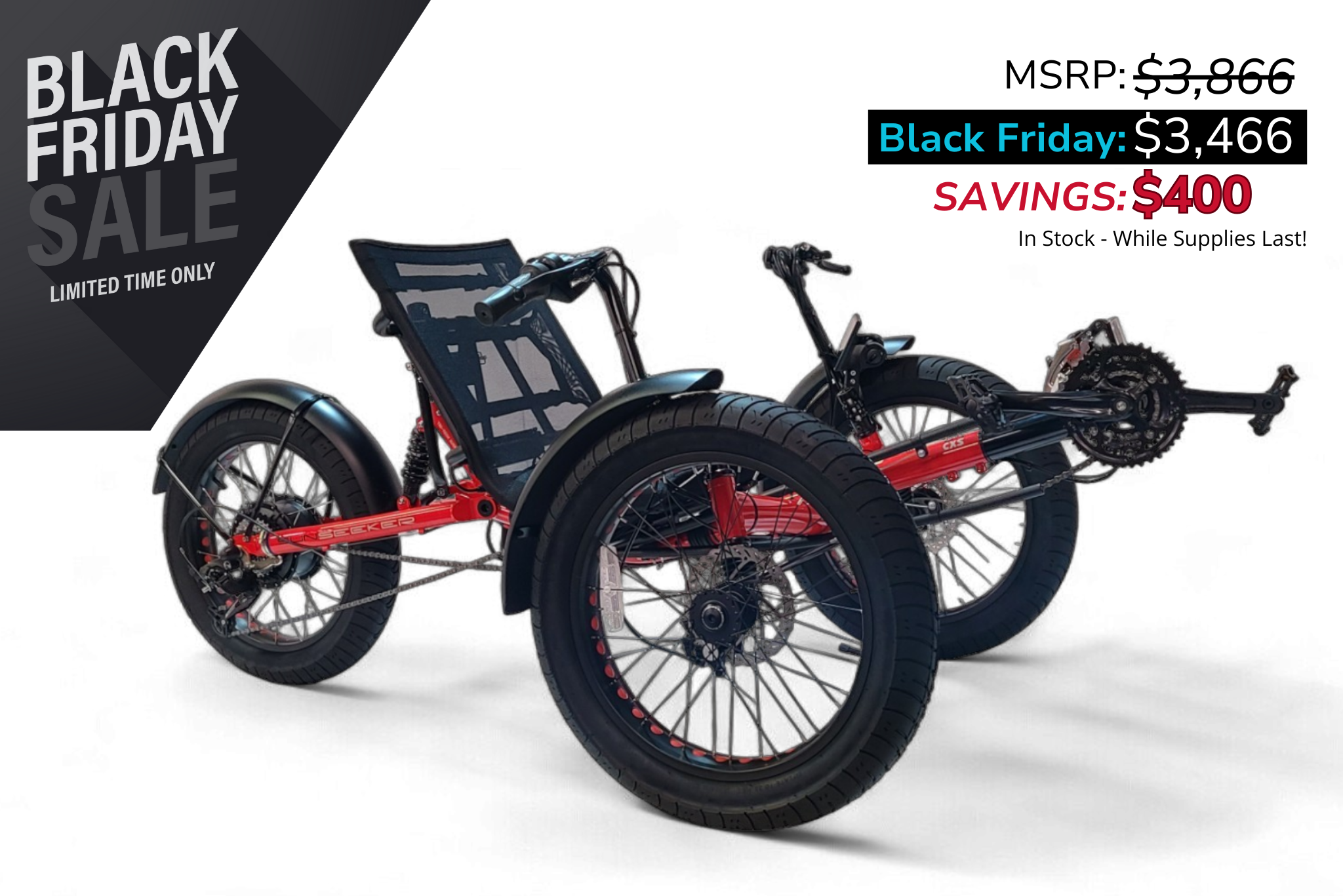 Fat tire recumbent bike hotsell