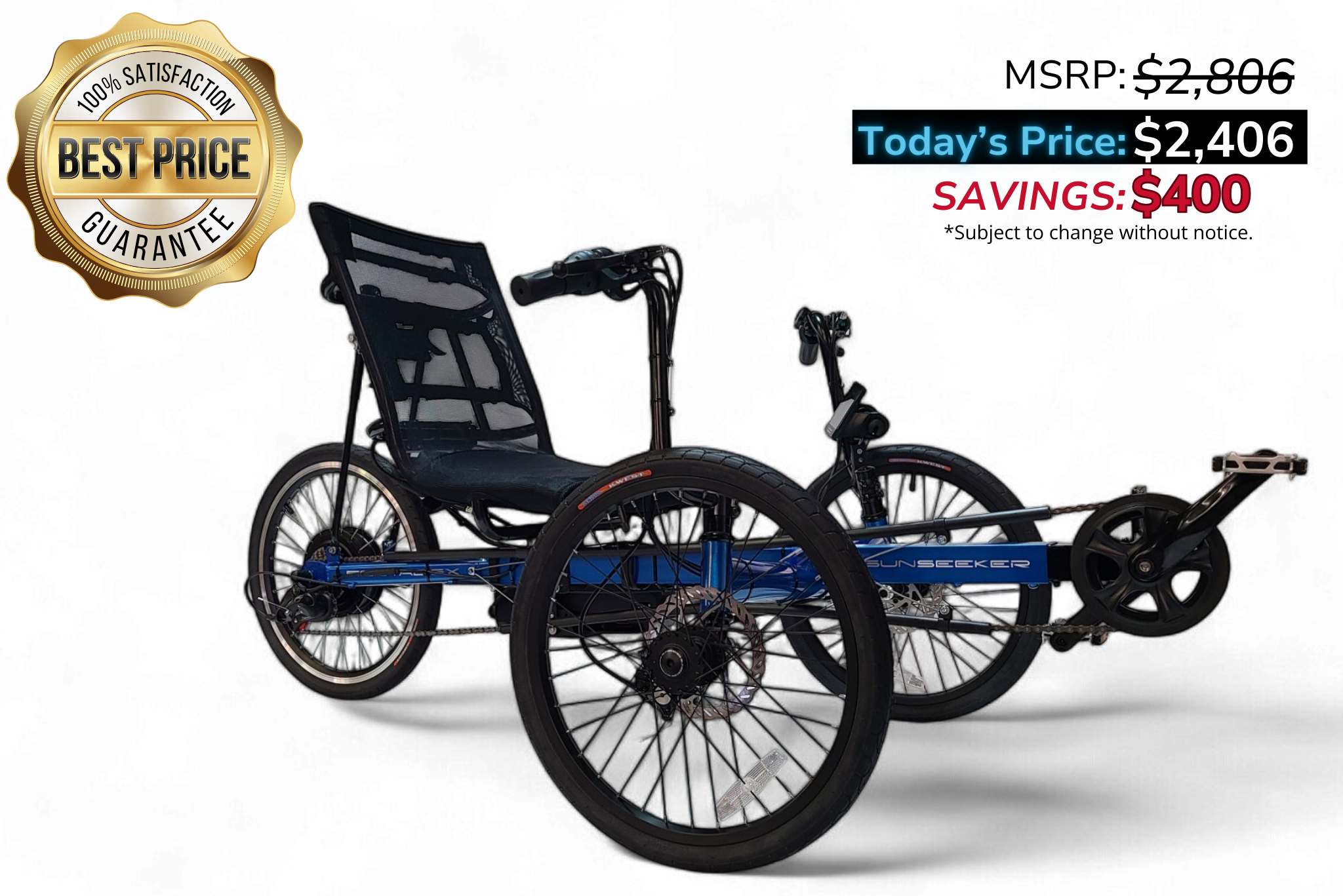 Sun Seeker Eco Tad SX Tadpole Electric ElectricTrike