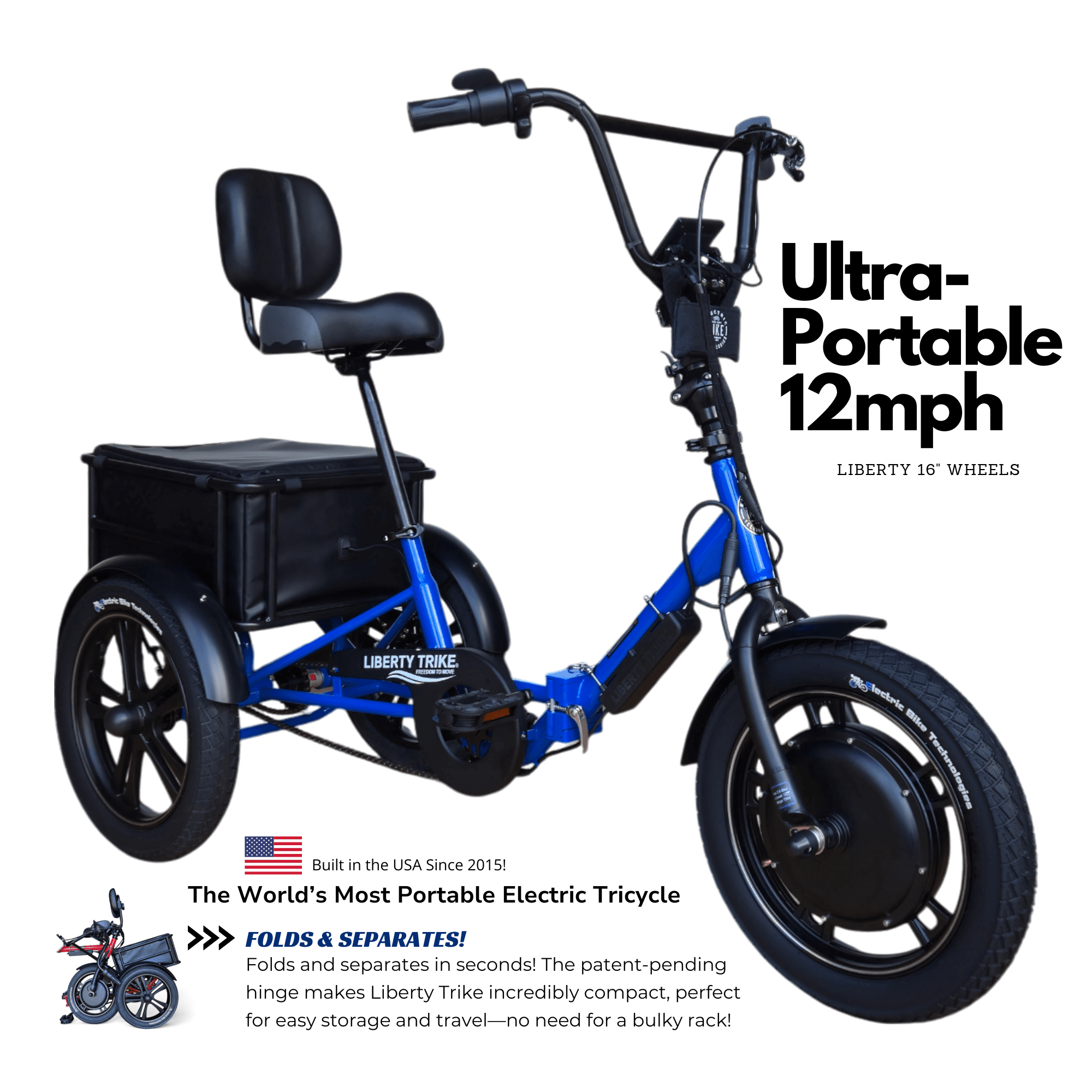 Liberty Trike - Electric Folding Mobility Tricycle Liberty Trike - Electric Folding Mobility Tricycle
