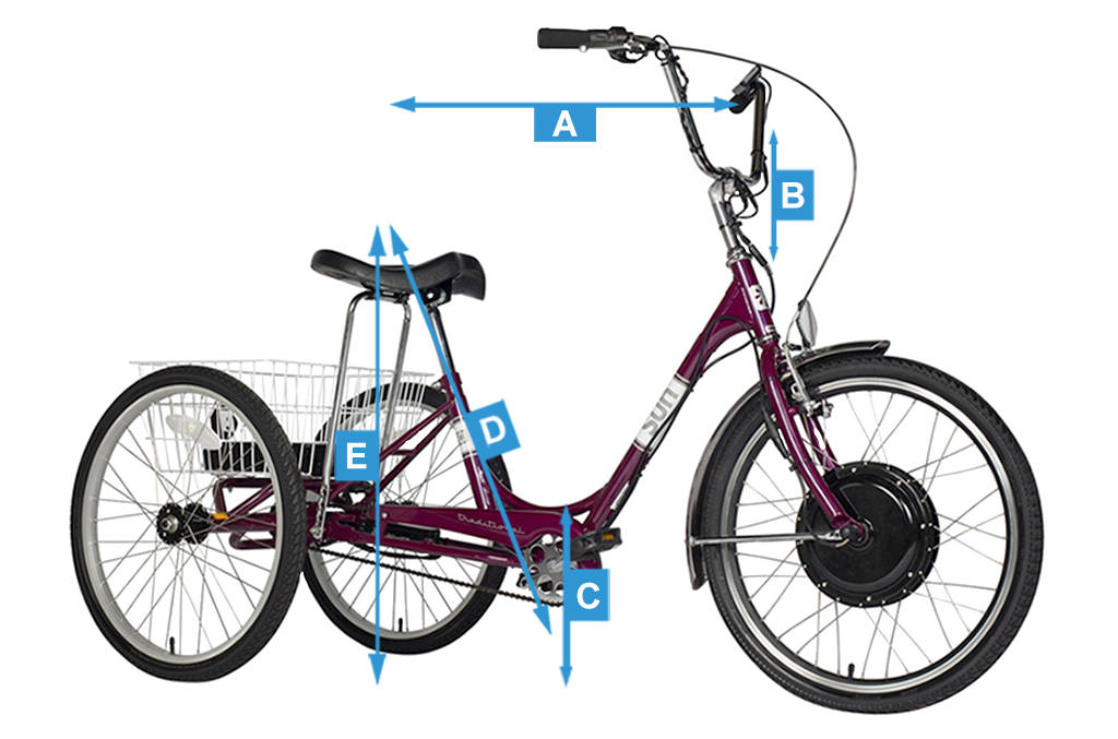 Electric Traditional Trike Sizing