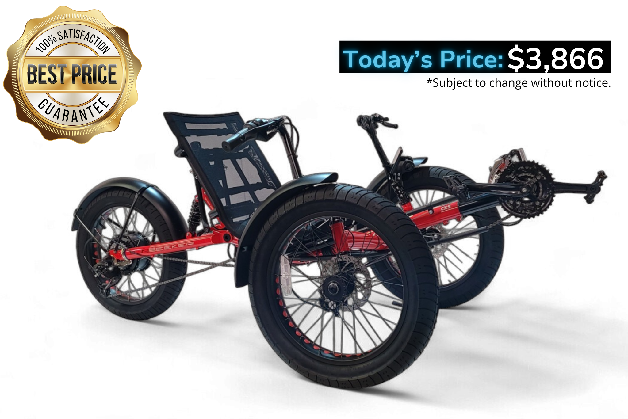 Sun Seeker Eco Tad SX Tadpole Electric ElectricTrike