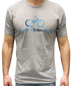 Official ElectricTrike.com T-Shirt with Unisex sizing