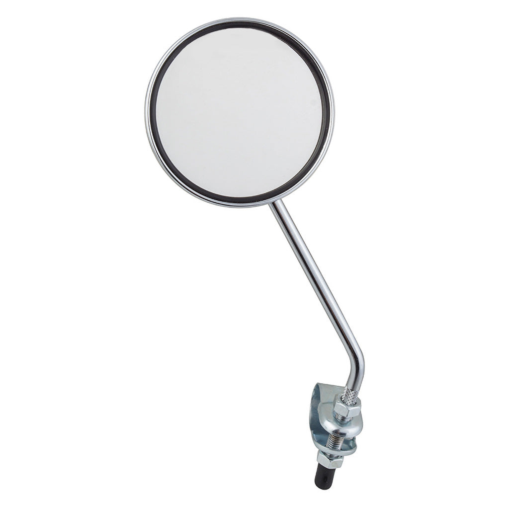 3 inch round mirror that attaches to the handlebar